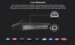 Movmagic 4K 5チャンネルビデオミキサースイッチャー放送マルチインターフェースレコーディング再生ライブストリーミング - Product Image 4