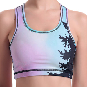 Sujetador deportivo sin costuras de secado rápido para niñas, ropa de Yoga para gimnasio, reversible, transpirable, de talla grande, compatible con sublimación, fabricado en Pakistán - Product Image 2