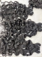 Cheveux Péruviens Remy Naturels Vierges Non Traités, Lisses et Ondulés, Cuticules Douces Alignées, Ondulation Naturelle, Qualité Supérieure 12A, 100 Grammes, Faits à la Machine