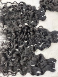 Cabello ondulado liso Natural Virgen sin procesar Vietnam crudo vietnamita birmano Remy cabello suave cutícula alineada alta onda Natural - Product Image 5