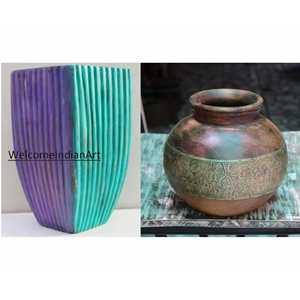 Rustic Vintage Hand Carved <b>Wood</b> <b>Vase</b> Floral Design <b>Bamboo</b> Material for Modern & Antique for Living Room Garden Gift - Product Image 5