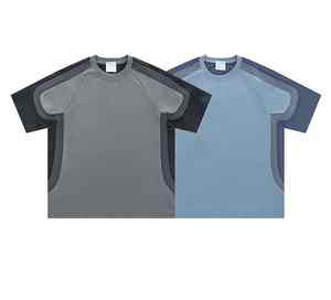 เสื้อยืดคอกลมผ้าคอตตอนนิ่มสำหรับผู้ชายเสื้อยืดพิมพ์ลายไม่ซ้ำใครสำหรับยิมฟิตเนสน้ำหนักเบาเสื้อผ้าฟิตเนส - Product Image 1