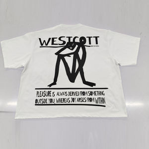 Camiseta Corta para Hombre, Estilo Oversize, con Estampado y Diseño Desgastado, Personalizada OEM 2026 - Product Image 2