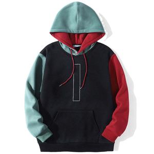 Sweat-shirt à capuche classique pour homme en tissu polyester/coton écologique, doux, confortable et chaud pour l'automne et l'hiver - Product Image 1