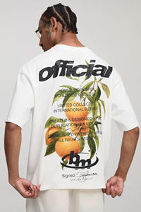 Impression numérique et sérigraphie 2025 T-shirt en coton surdimensionné pour hommes Premium personnalisé Streetwear 100% 240GSM coton 200 GSM - Product Image 3