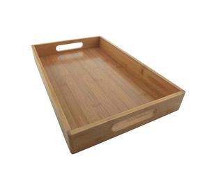 Modern Design Lacquer Finished Wooden <b>Serving</b> Tray for Cafe Restaurant Kitchen Use Single Tier Tableware Gift <b>Set</b> for Weddings - Product Image 2