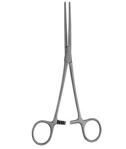 Pinces hémostatiques en acier, manuelles, Halsted, pointe droite et courbée, certifiées CE, instruments chirurgicaux médicaux - Product Image 1