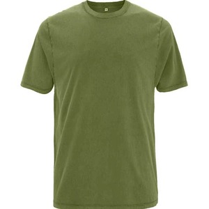 T-shirts en coton bio pour hommes, grandes tailles, toile de haute qualité, décontractés, personnalisez votre illustration et votre logo, vierges, vente en gros, 100% coton - Product Image 3