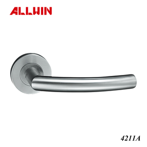 มือจับประตูแบบก้านโยกสแตนเลสทันสมัยพร้อมหัวกลมสำหรับใช้ในโรงแรม - Product Image 3