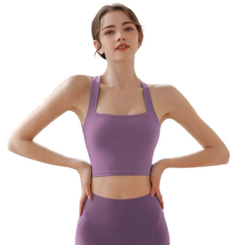 High Quality Premium Custom Colors Yoga Top Women Activewear Lightweight Eco-Friendly Polyester Spandex Fabric Breathable