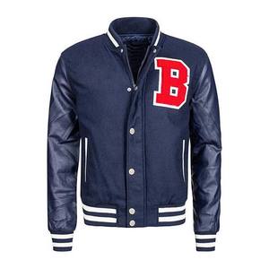 American College Varsity Jacket Reversible Transpirable Stand Collar Carta Patrón Frente Logo Invierno - Product Image 1