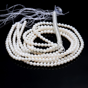 Perle synthétique d'eau douce AAA, 6 mm, lisse, forme Rondelle, couleur blanc indien personnalisée, certifiée par un tiers, pour perles de stylo en vrac - Product Image 6