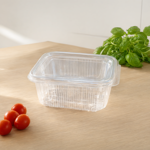 Contenedor de Alimentos Desechable de Plástico Transparente Hevdem de 500 ml, Hermético, con Tapa Plana para Llevar - Product Image 3