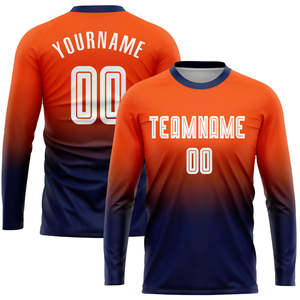 Camiseta de fútbol de ajuste personalizado de rendimiento, uniforme de clubes de tela ligera, logotipo de nombre de jugador sublimado a medida para jugadores de fútbol - Product Image 3