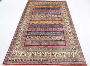 Tapis de style turc noué à la main Oushak bleu 9x12, tapis modernes Oushak colorés personnalisés disponibles - Product Image 4