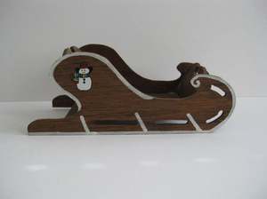 Nouveau traîneau en bois pour la table de vacances panier de traîneau décoration de festival de maison de Noël décor intérieur et extérieur quantité en vrac - Product Image 4