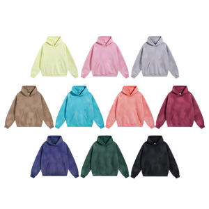 Oversized Distressed Hoodie High Quality Fleece Cotton No <b>String</b> Heavyweight Sweatpants and Hoodie Set Streetwear Custom Hoodies - Product Image 3