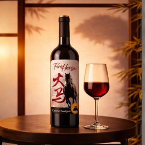 Fire Horse - Vino Rosso Invecchiato in Quercia |   100% Cabernet Sauvignon 13% ABV 750ml |   Vino Rosso Spagnolo Invecchiato 4 Mesi in Botti di Quercia - Product Image 3
