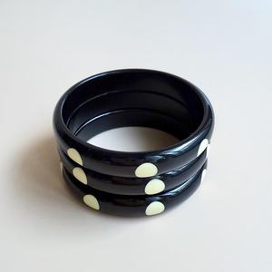 Bracelets en résine avec flocons de feuilles métalliques, cadeau unique pour petite amie - Product Image 5