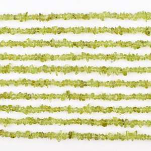 Cuentas de pepita de peridoto verde natural sin cortar Cuentas de peridoto de 4-5mm para hacer joyas Cuentas de piedras preciosas sueltas a precio mayorista - Product Image 3