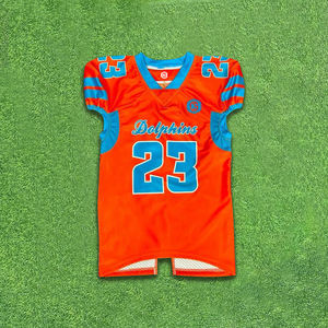 Maillot de football américain authentique personnalisé pour les jeunes Tissu respirant Premier fournisseur de vêtements de football personnalisés au Pakistan - Product Image 2