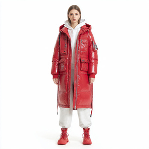 Manteau long matelassé en sublimation OEM pour femmes, veste longue matelassée chaude d'hiver pour femmes, manteau long matelassé d'extérieur pour femmes - Product Image 6