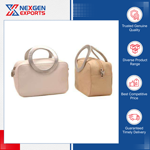 กระเป๋าเครื่องสำอางหนังแท้แบบพกพาที่มีซิปดีไซน์ทันสมัยเป็นมิตรกับสิ่งแวดล้อม - Product Image 2