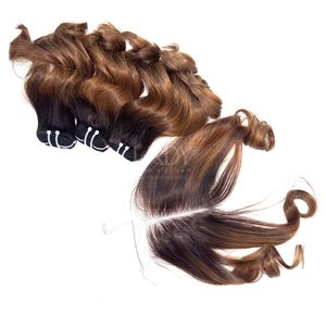 Meilleure qualité bébé ondulé personnalisé couleur faisceaux de 100% cheveux humains vietnamiens avec prix de gros - Product Image 3