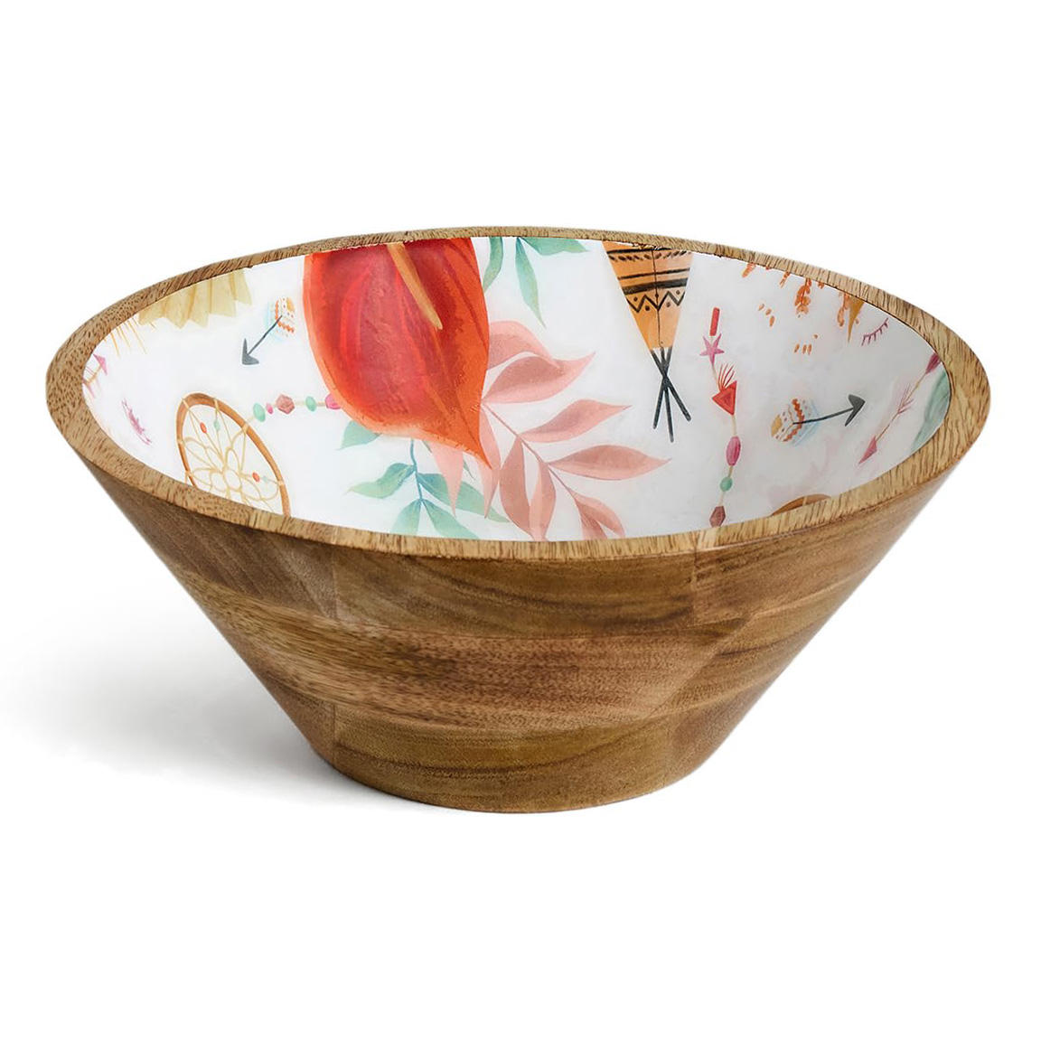 Natural Wood Finished with Enamel Print