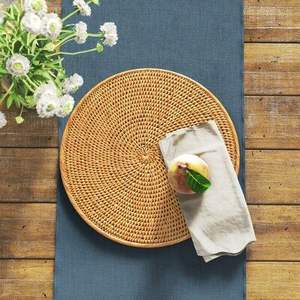 Manteles Individuales Redondos de Ratán en Tamaños Personalizados con Textura Tejida Natural, Ideales para Decoración del Hogar, Perfectos para la Mesa del Comedor - Product Image 4