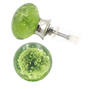 Perroquet moderne vert cristal bulle armoire tiroir boutons qualité exportation poignée et tirer pour cuisine chambre salle de bain et armoire utiliser - Product Image 2