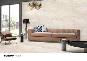 Carreaux en céramique porcelaine aspect béton 60x120 cm finition mate ivoire bohême haute qualité 600x1200mm Carreaux de salon et de chambre à coucher - Product Image 3