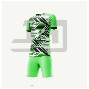 Uniforme de Fútbol para Club, Camiseta y Pantalones Cortos Transpirables, Ligeros, 100% Poliéster, Nombre del Equipo Personalizado para Profesionales - Product Image 2