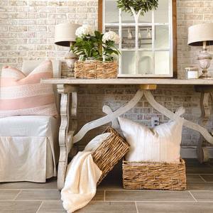 ถังเก็บหญ้าทะเลอเนกประสงค์เป็นมิตรกับสิ่งแวดล้อมชุด3ชิ้นพร้อมที่จับตกแต่งบ้านตะกร้าสาน - Product Image 5