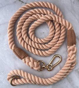 Correa de cuerda para perro, correa de algodón trenzada en colores pastel, accesorio para mascotas, bolsa de transporte para pasear perros, correa de cuerda de algodón para cachorros - Product Image 1