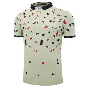 T-shirt polo pour hommes de haute qualité à manches courtes Logo personnalisé T-shirt décontracté coton polyester mélangé doux respirant mode d'été - Product Image 5