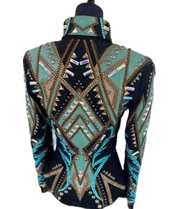 Chaqueta ecuestre de cierre de cremallera elegante y elegante de primera calidad para equitación occidental Suministro ODM transpirable - Product Image 3