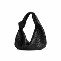 Sac fourre-tout en cuir tissé grande capacité, fourni directement par l'usine, sac à bandoulière durable en peau de mouton pour supermarchés et chaînes de magasins