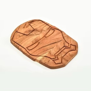 Tabla de cortar de madera hecha a mano ecológica con forma llamativa apta para lavavajillas para utensilios de cocina, tiendas y distribuidores de regalos - Product Image 2