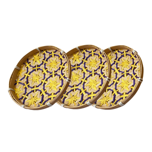 PRODUCTO SUPERIOR Bandejas de bambú hechas a mano: una adición atemporal a su cocina y mesa de comedor con alta calidad - Product Image 1