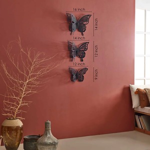 Escultura de pared de Metal abstracto para decoración del hogar sala de estar contemporánea dormitorio Panel de pared artístico hecho a mano - Product Image 2