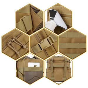 Mochila táctica duradera con impresión de logotipo personalizado bordado al aire libre senderismo Camping bolsa de viaje OEM ODM fabricante suministro - Product Image 6