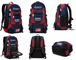 Sac à dos de lutte SINEWY SPORTS avec logo USA Wrestling, en nylon, unisexe, pour sports de plein air, souple, 20-36L, avec bandoulière réglable et fermeture éclair - Product Image 4