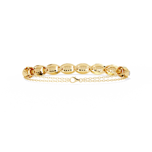 Fabulous 18K <b>Gold</b> Lab Grown Diamond Bracelet & <b>Bangle</b> Luxurious Jewelry - Product Image 2