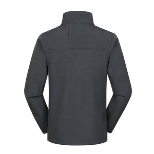 Suéter polar con Forro cálido para exteriores para hombre, chaqueta de concha, Sudadera con capucha de viento de Color sólido, chaqueta holgada con cremallera y capucha - Product Image 4