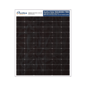 Panneau solaire monocristallin demi-cellule en verre SunEvo Solar SE6-66HBD-735M 600W pour systèmes industriels - Product Image 2