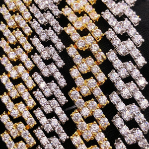 Joyería fina VVS D Color Moissanite Diamond 925 Sterling Silver Cuban Bracelet Hombres y mujeres Hip Hop Jewelry - Product Image 2