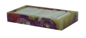 Bandeja de toallas de mármol Onyx para invitados, bandeja de toallas pulida de ónix verde, bandeja de toallas de mármol beige - Product Image 2