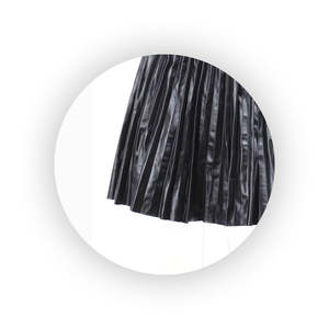 Vente chaude femmes jupe en cuir véritable taille haute Faux cuir confortable extensible pour tenues décontractées - Product Image 4