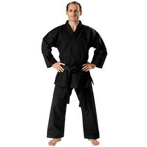 Uniforme de Taekwondo léger avec ceinture noire, uniformes de Taekwondo sur mesure - Product Image 1